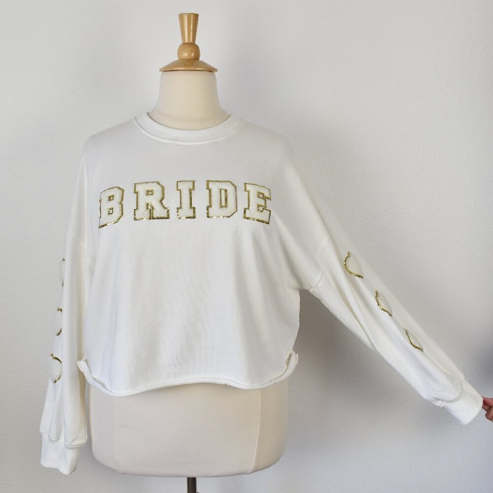 Baevely BRIDE Cropped Sweatshirt NEW - 2XL - Picture 2 of 11